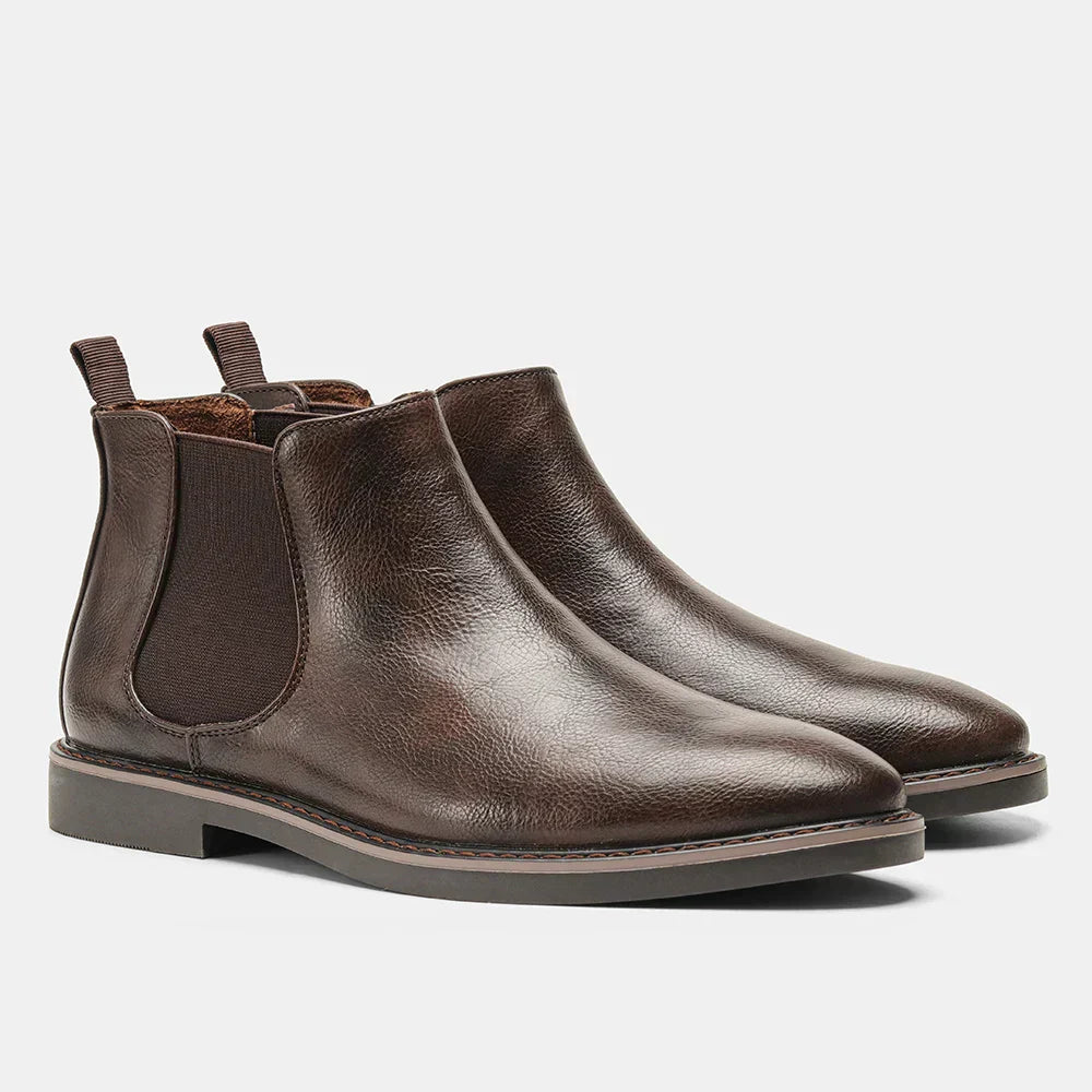 Gianluca Shiny Leather Boots