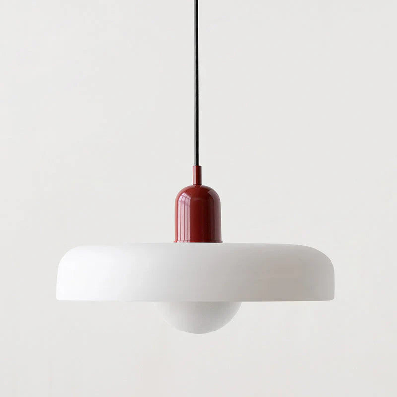 Bauhaus Pendant Light Made of Coloured Glass