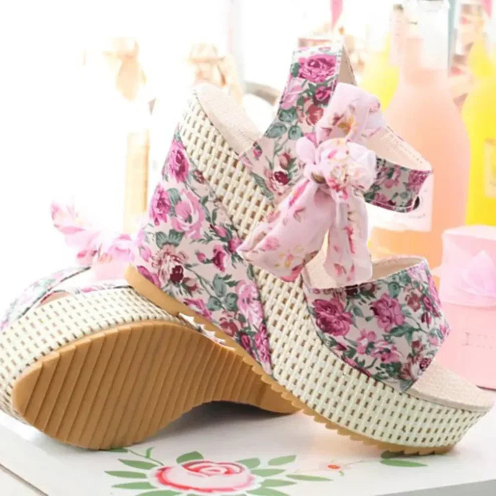 Flora Marina - Plattform Sandalen (Super Bequem)
