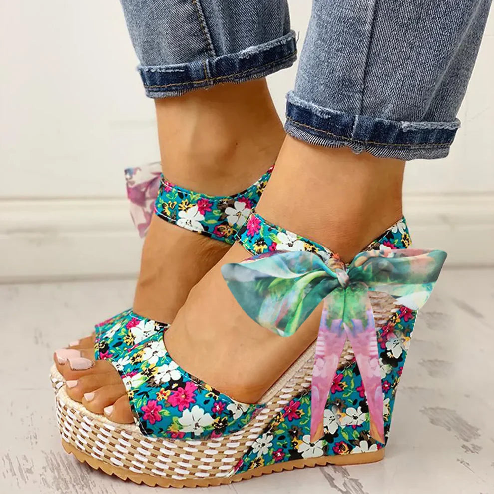 Flora Marina - Plattform Sandalen (Super Bequem)