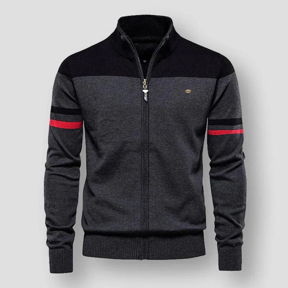 Niklas – Retro Gestreepte Bomberjack