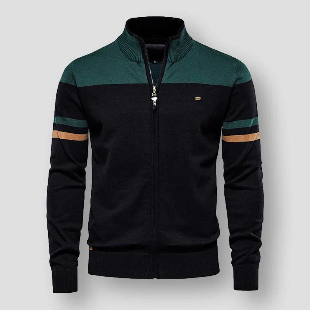 Niklas – Retro Gestreepte Bomberjack