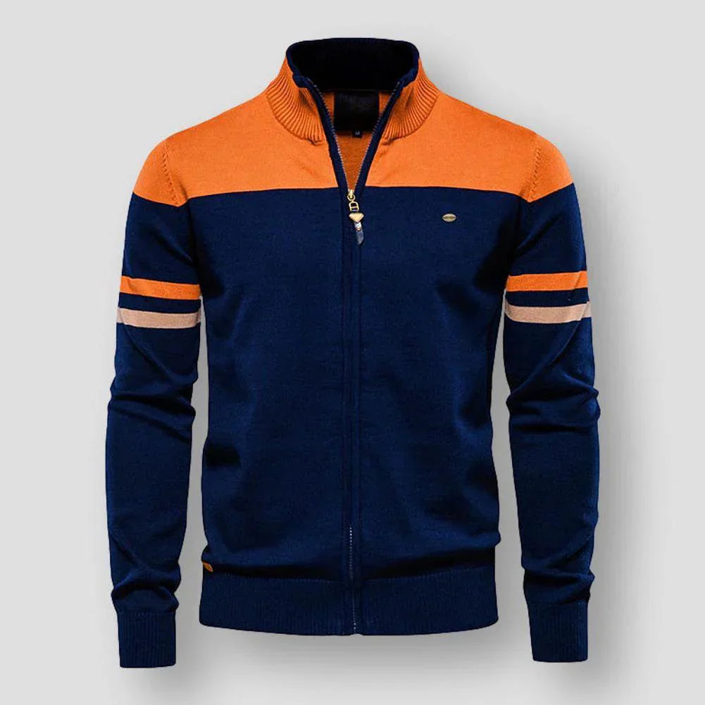 Niklas – Retro Gestreepte Bomberjack