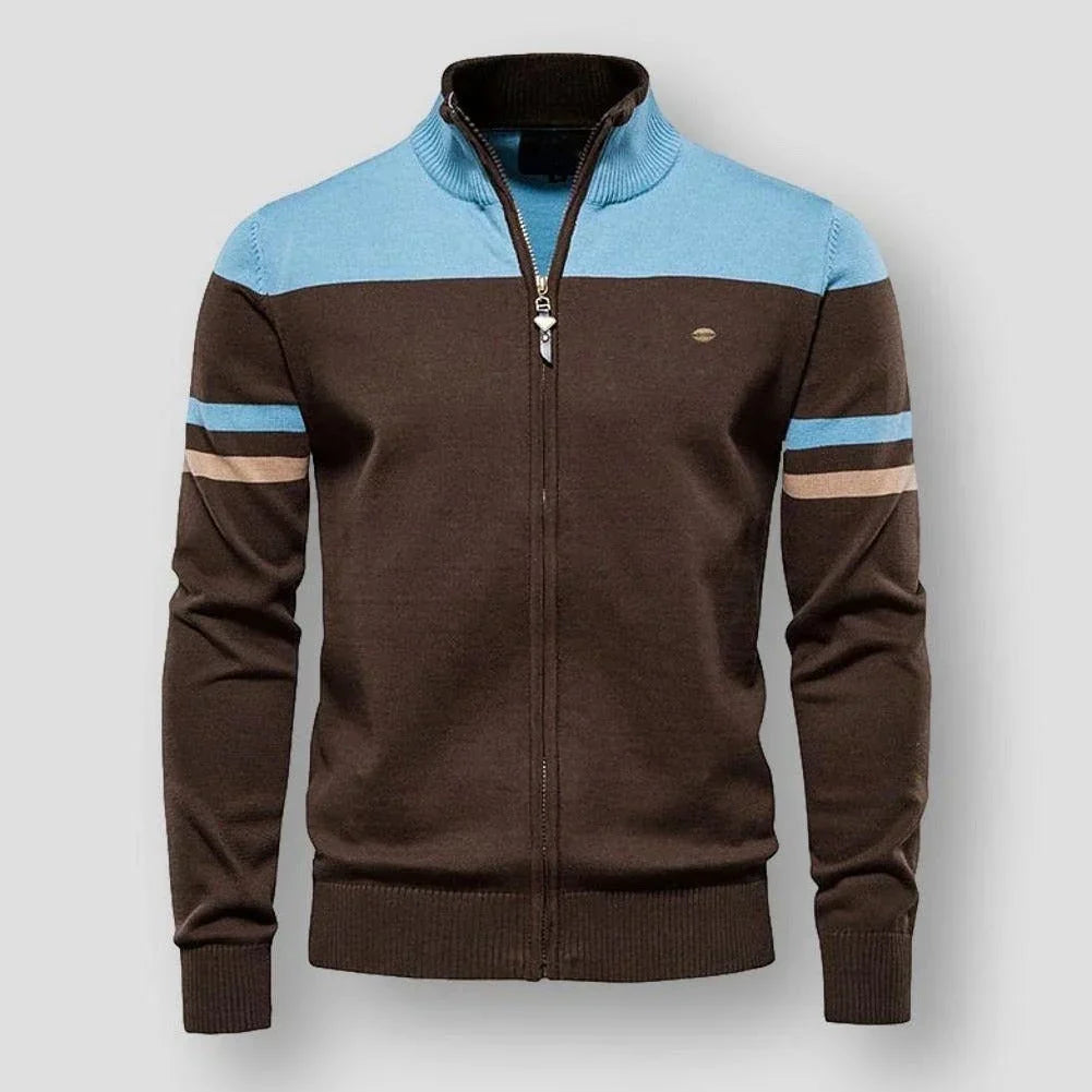 Niklas – Retro Gestreepte Bomberjack