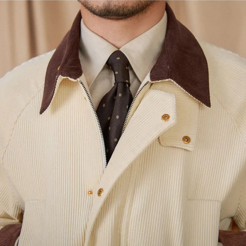 Ilona – Veste de chasse vintage en velours côtelé de coton