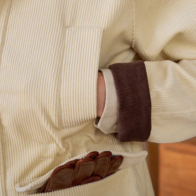 Ilona – Veste de chasse vintage en velours côtelé de coton