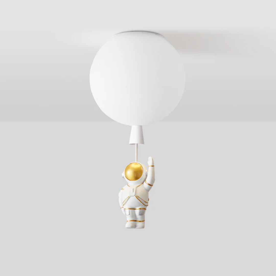Lampada da soffitto LED per camera dei bambini Trendy Moon/Astronaut - CosmoGlow