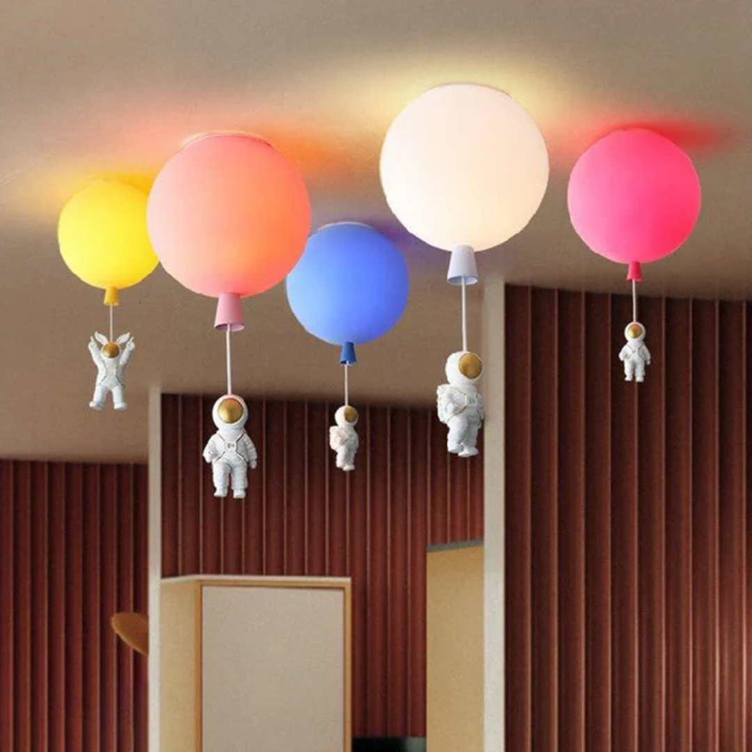 Lampada da soffitto LED per camera dei bambini Trendy Moon/Astronaut - CosmoGlow