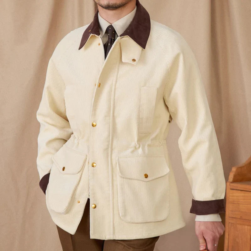 Ilona – Veste de chasse vintage en velours côtelé de coton