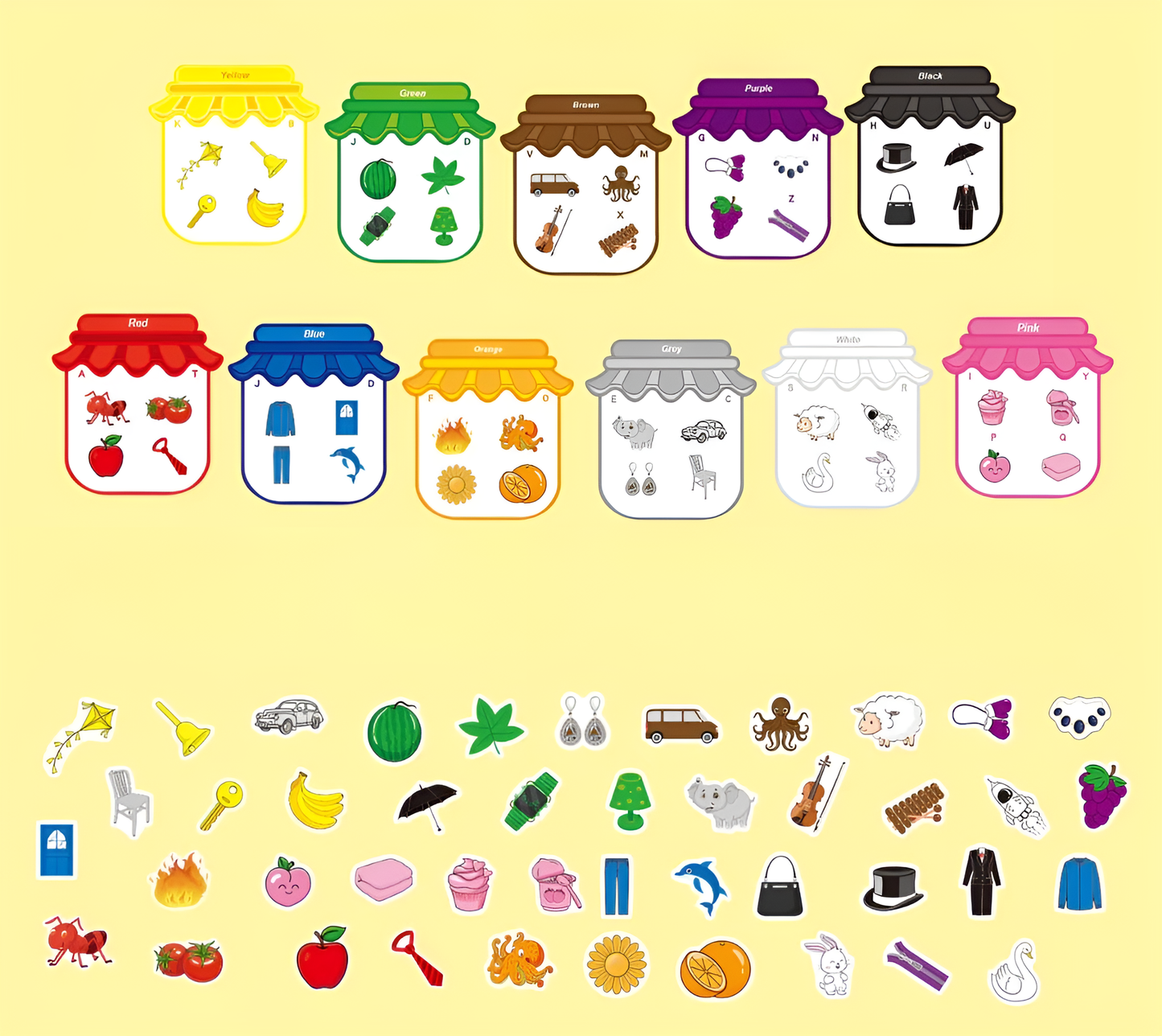 Montessori Magnetisk Farvematch