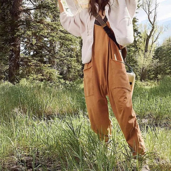 Wijd Been Jumpsuit met Zakken