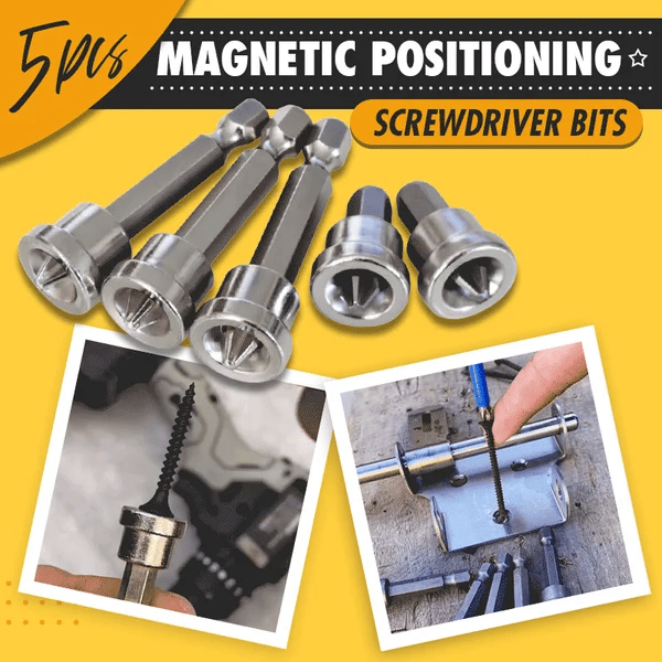 Magnetische Schraubendreher-Bits zur Positionierung des Ärmels (5 Stück/Set)