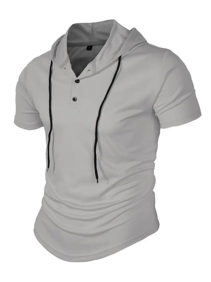 Vivek™ - Korte Mouwen Hoodie Shirt