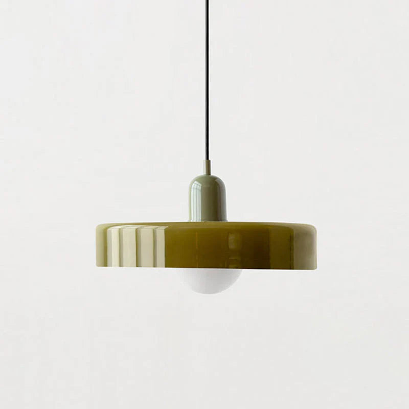 Bauhaus Pendant Light Made of Coloured Glass