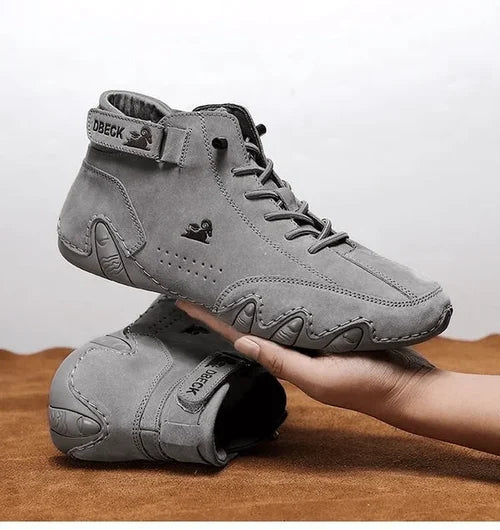 2023 Italian Handmade Suede Boots with Velcro