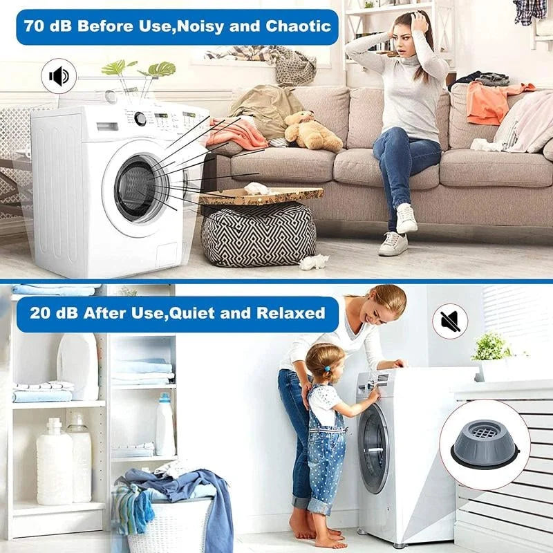 Antivibration Washing Machine Support (4 Pieces)