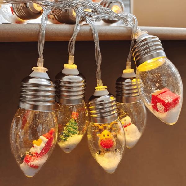 VintageGlow – Vintage Kerstdecoraties, LED Gloeilamp Sfeerverlichting