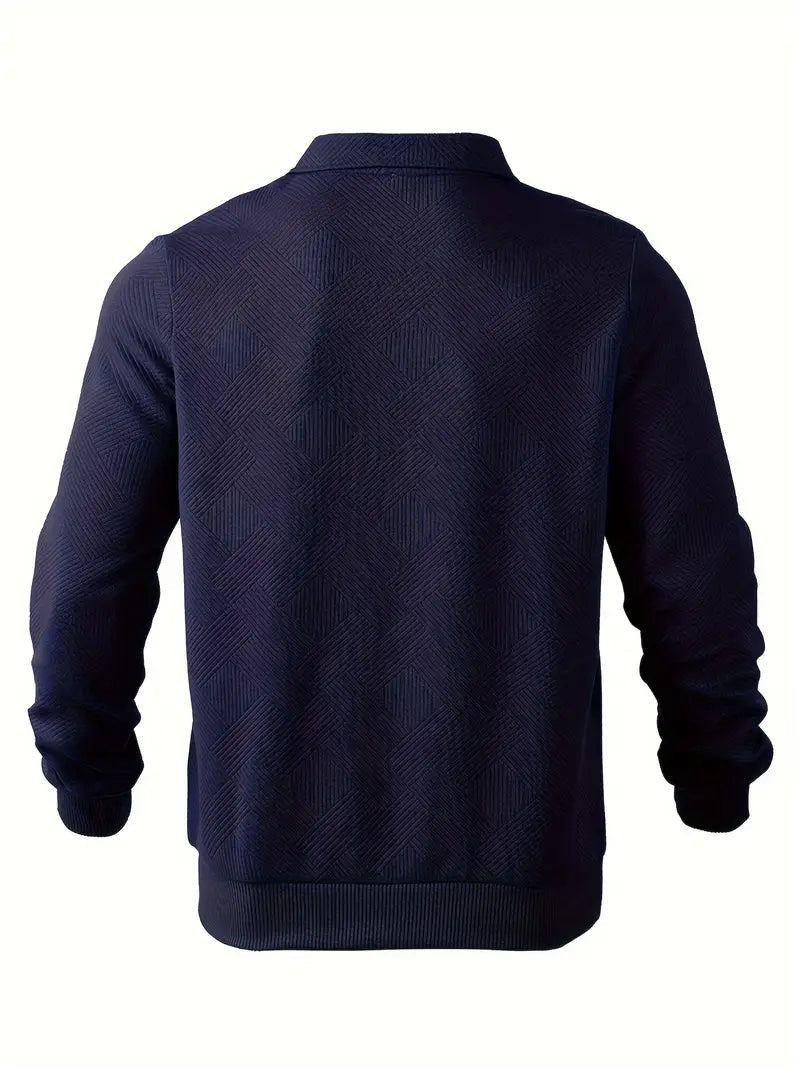 Baldrick – Geometric Design Vintage Zip-Up Sweater
