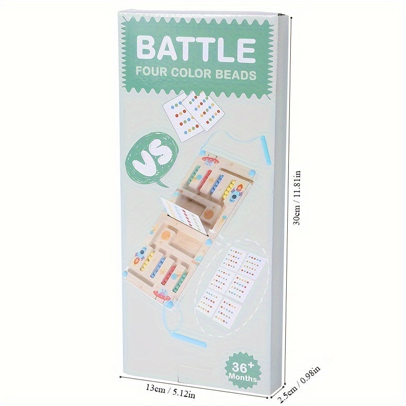 KinderSpeel - Wooden Color Strategy Game with Magnetic Rods