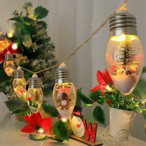 VintageGlow – Vintage Kerstdecoraties, LED Gloeilamp Sfeerverlichting