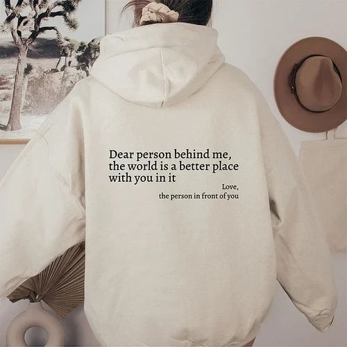 'Dear Person Behind Me' Sweater