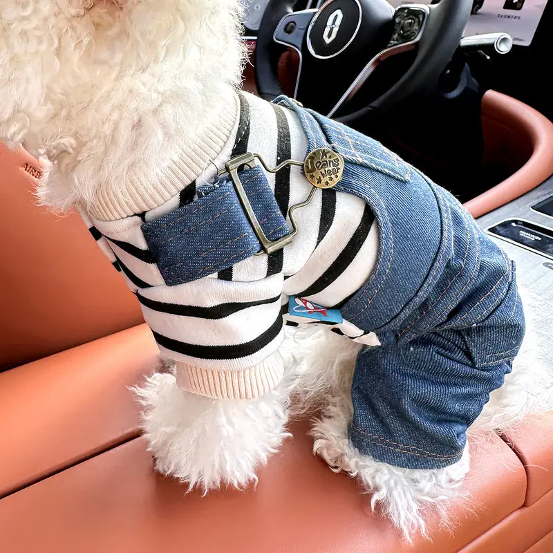 BlueBark™ | Warm Striped Denim Jacket