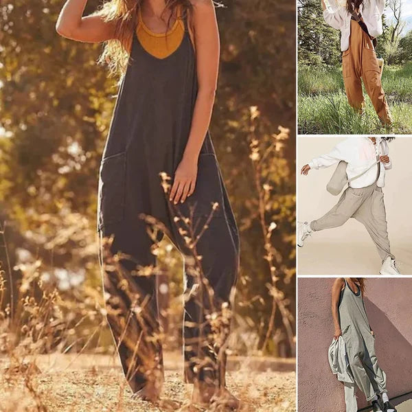 Wijd Been Jumpsuit met Zakken