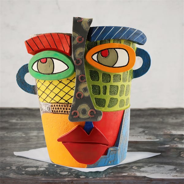 ArteVase - Handcrafted Abstract Flower Pot with Beautiful Face