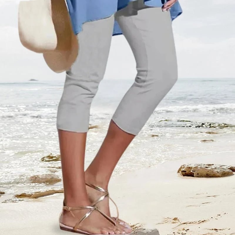 Ingrid - High Waist Elastic Trousers
