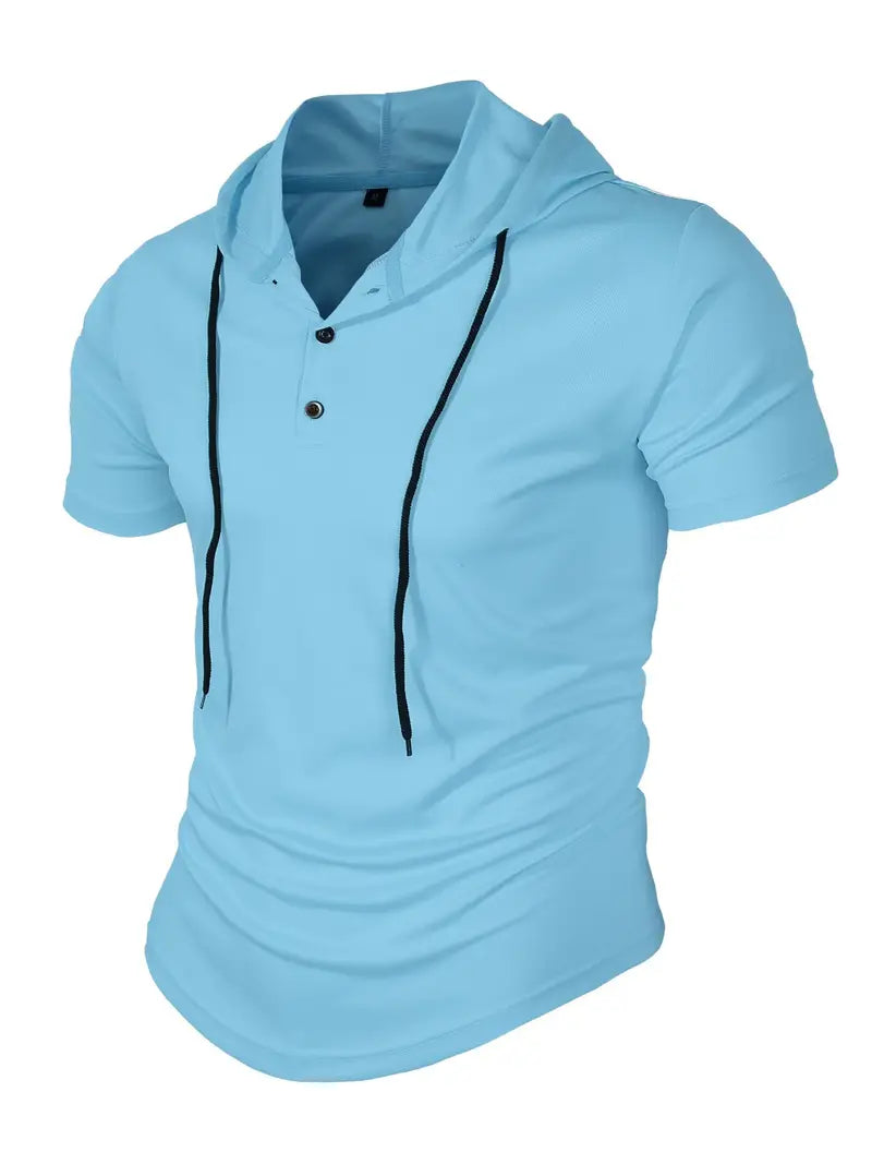 Vivek™ - Korte Mouwen Hoodie Shirt