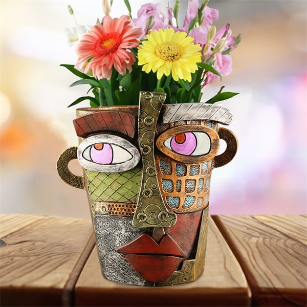 ArteVase - Handcrafted Abstract Flower Pot with Beautiful Face