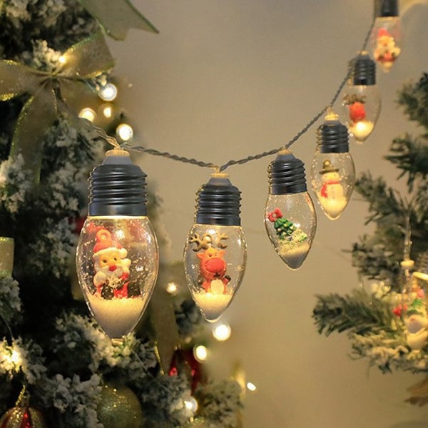 VintageGlow – Vintage Kerstdecoraties, LED Gloeilamp Sfeerverlichting