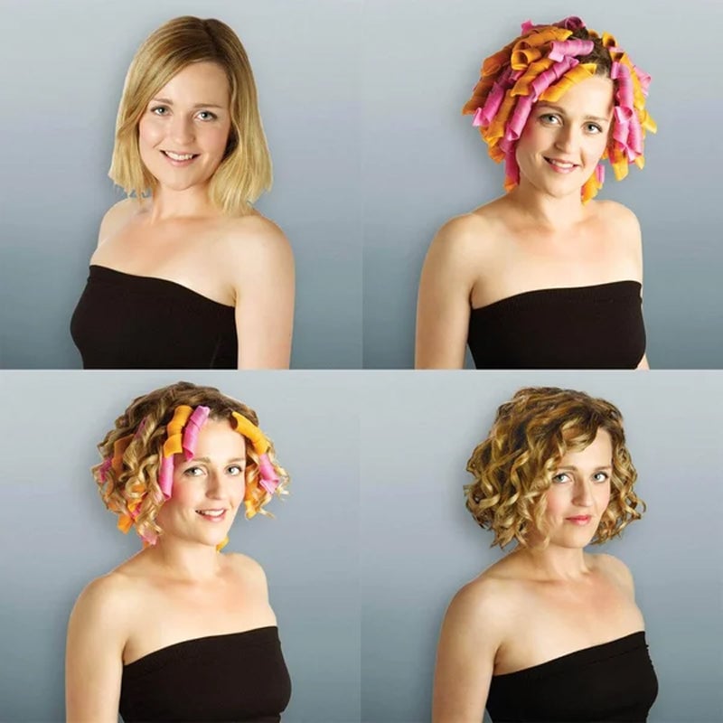CurlCraft™ - Magiske Krølltenger - Varmefri Stylingsett