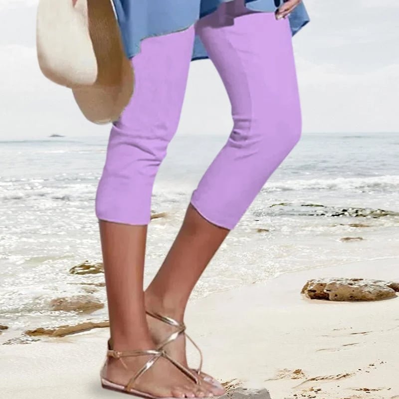 Ingrid - High Waist Elastic Trousers
