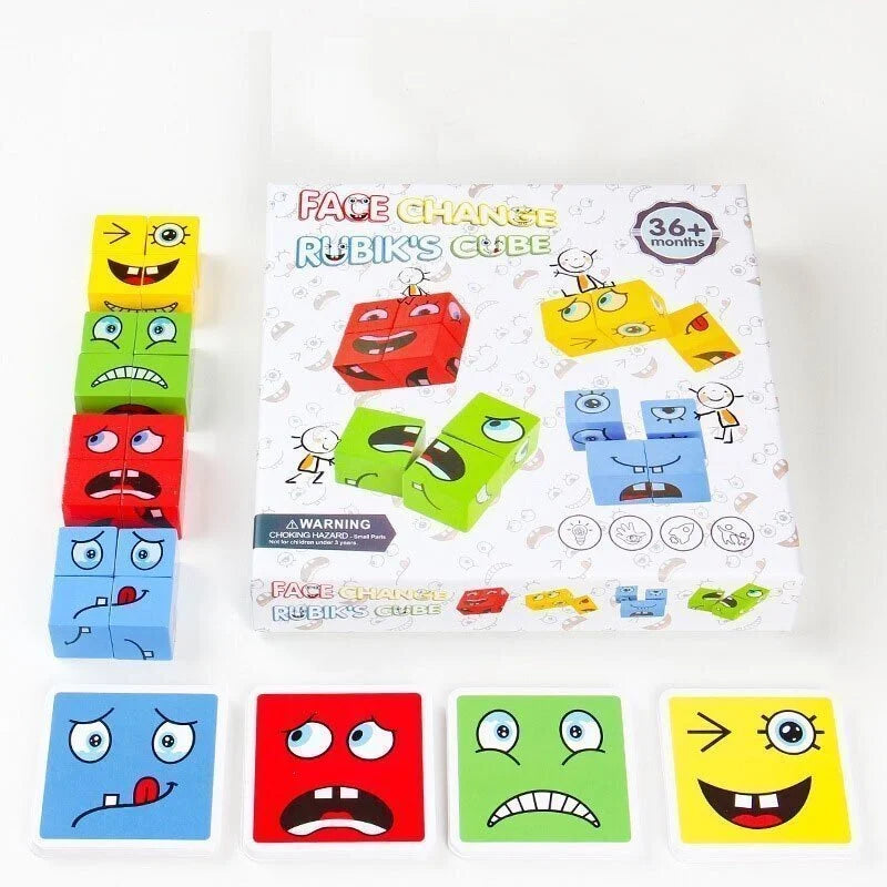 Magic Cube Blocks with Changing Faces