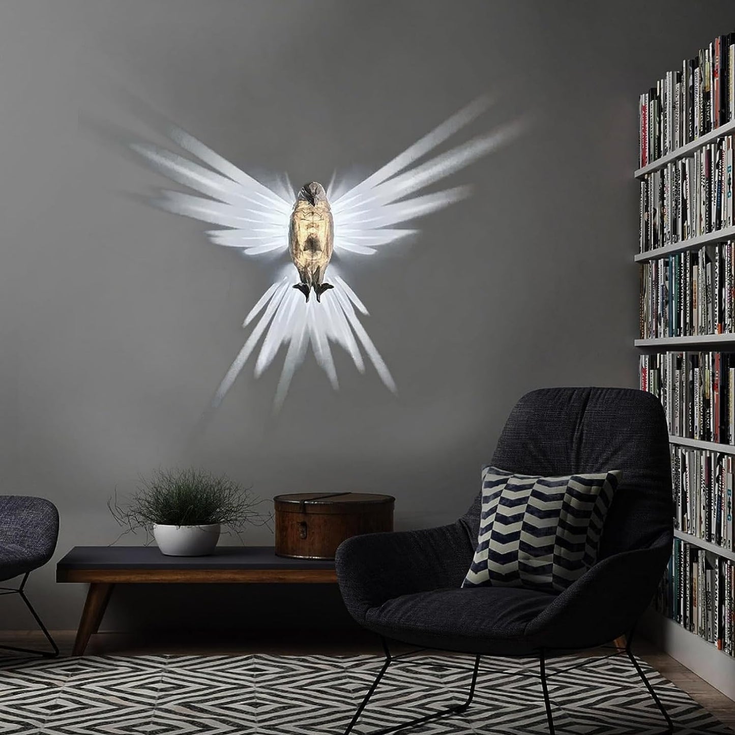 3D Adelaar Wandlamp LED Wandlamp Hars Dierensculptuur