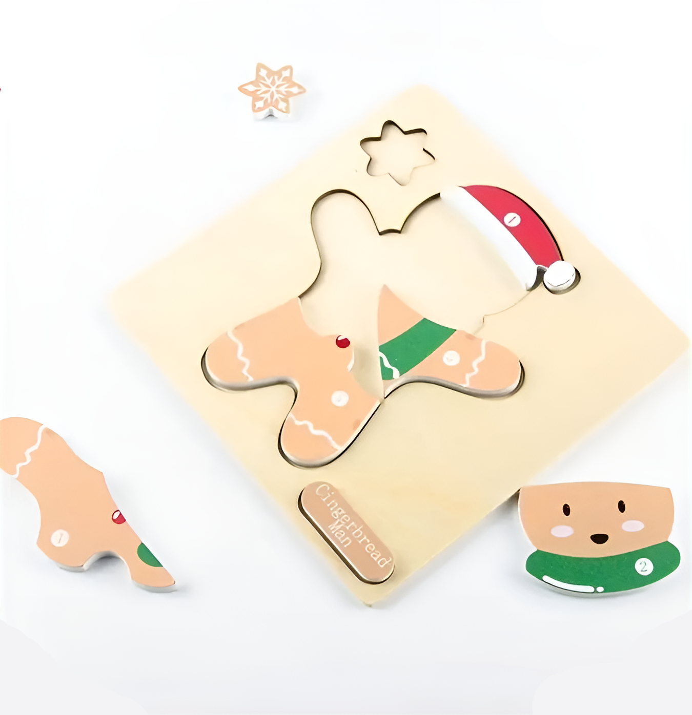 Montessori Træjulepuzzles