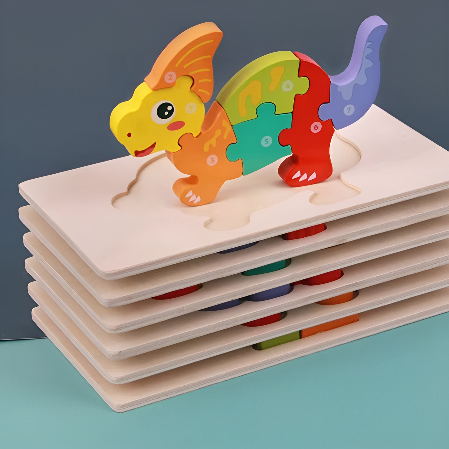 Montessori Træ Dino 3D Puslespil