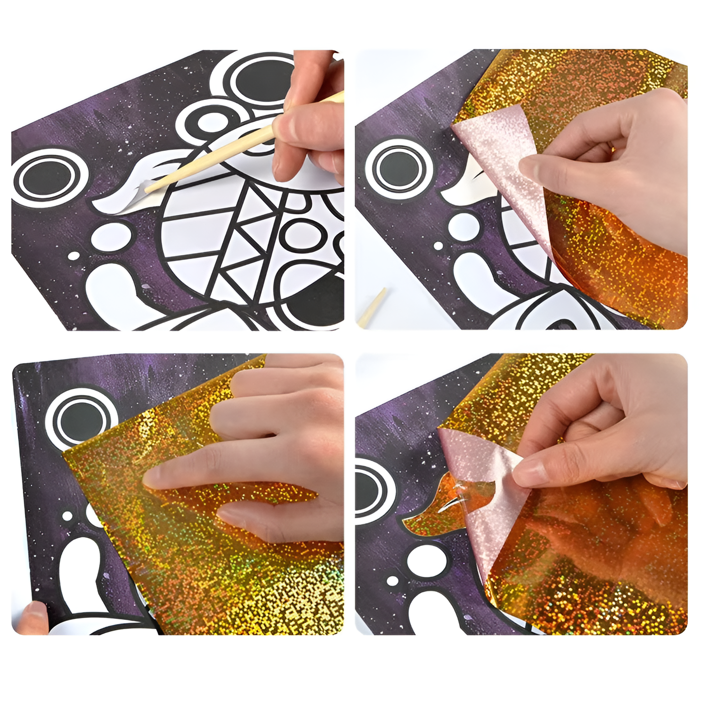 DIY Farverig Folie Tegne Kunst Sæt