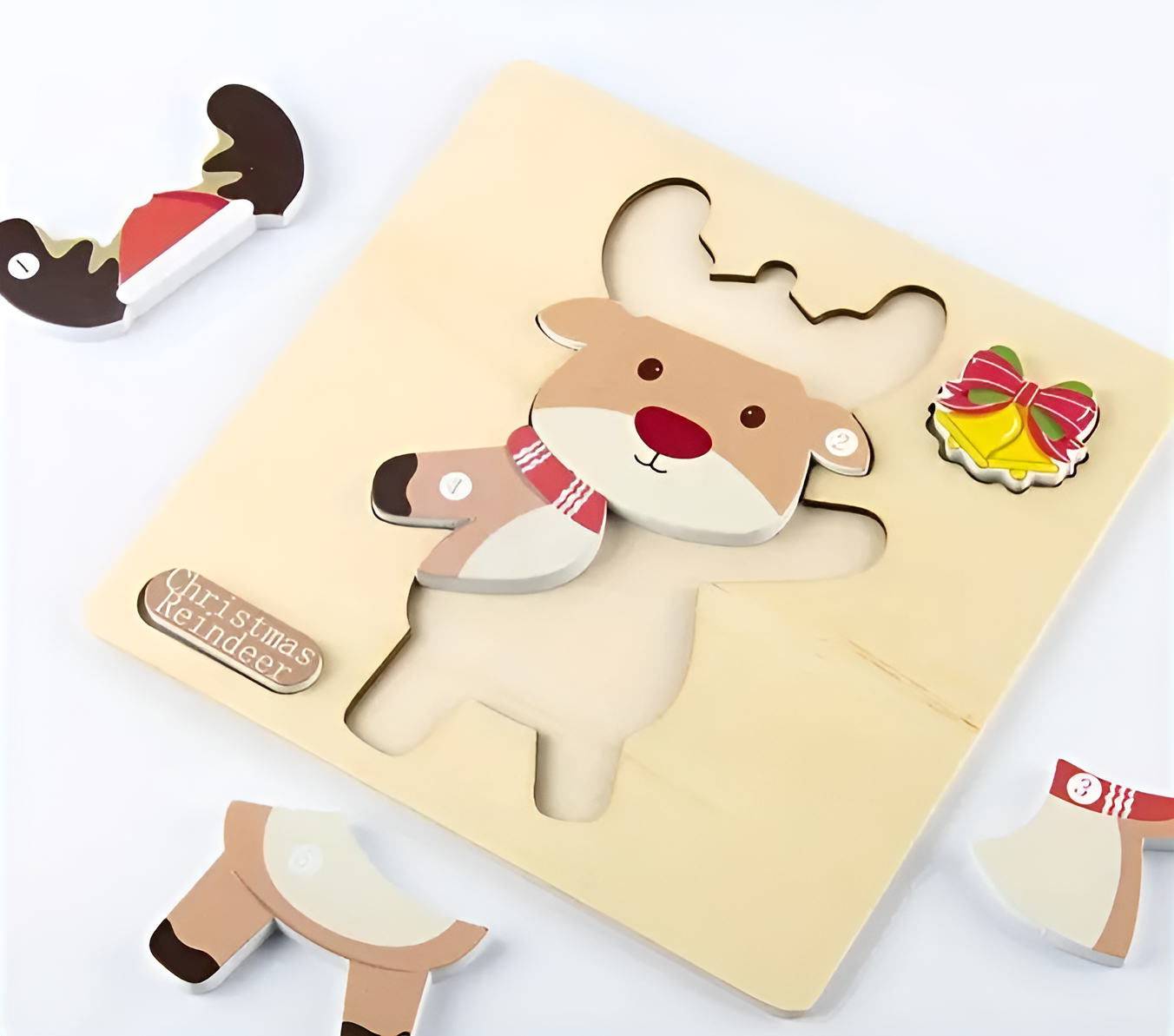 Montessori Træjulepuzzles