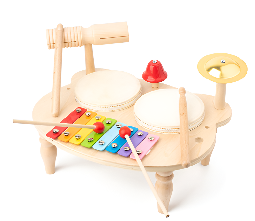 Montessori Træ Trommesæt