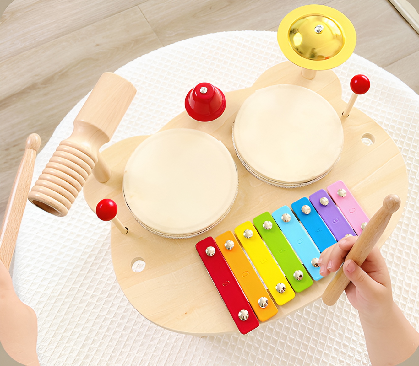 Montessori Træ Trommesæt