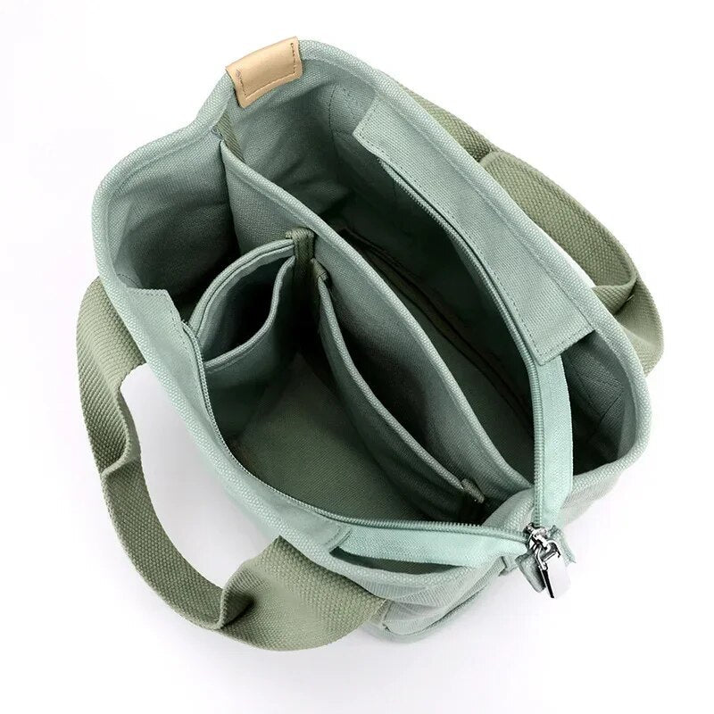 Sac à main grande capacité avec plusieurs compartiments