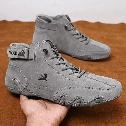 2023 Italian Handmade Suede Boots with Velcro