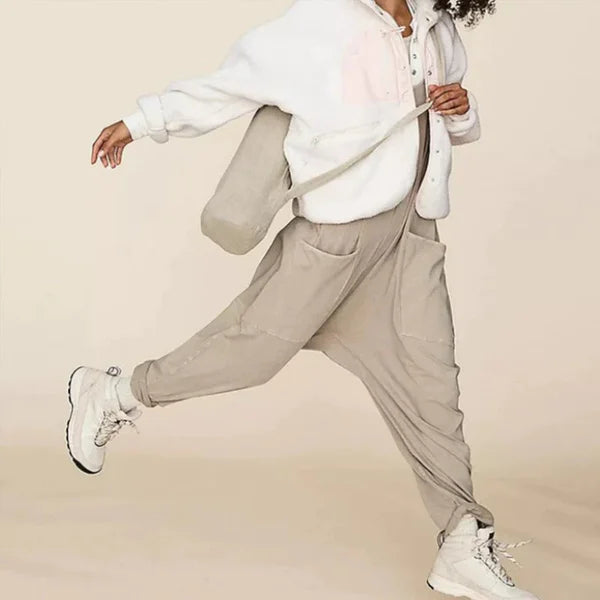 Wijd Been Jumpsuit met Zakken