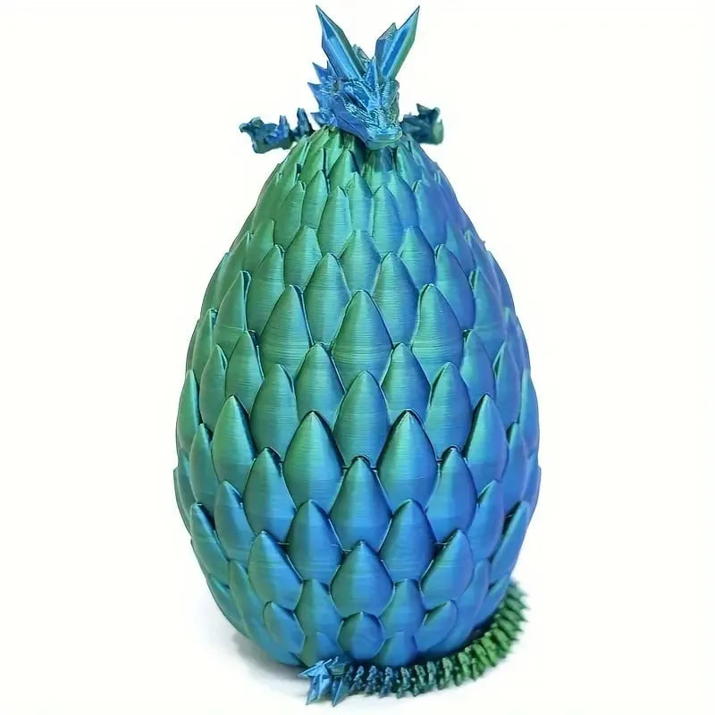 3D-Printed, Articulated Crystal Dragon