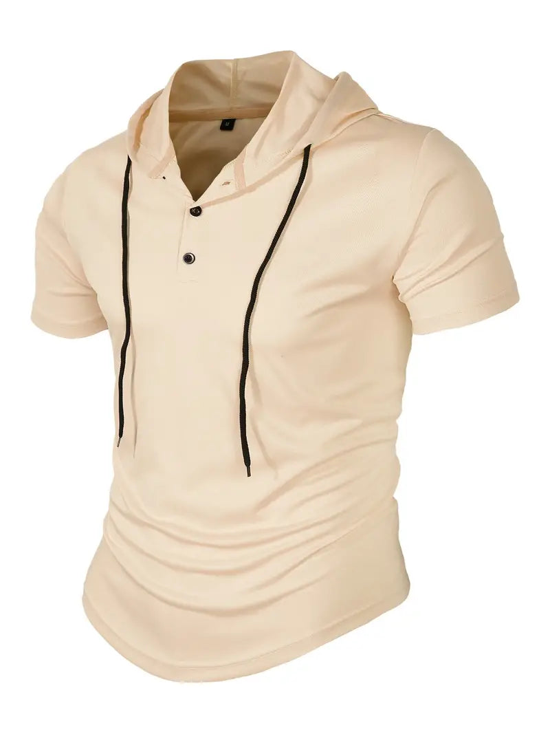 Vivek™ - Korte Mouwen Hoodie Shirt