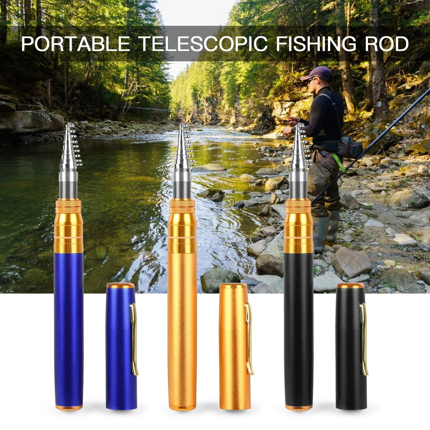 HookHero™ | Ultra-Compact Fishing Rod Set