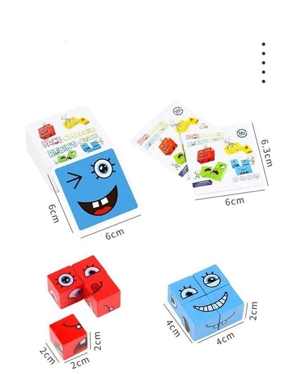Magic Cube Blocks with Changing Faces