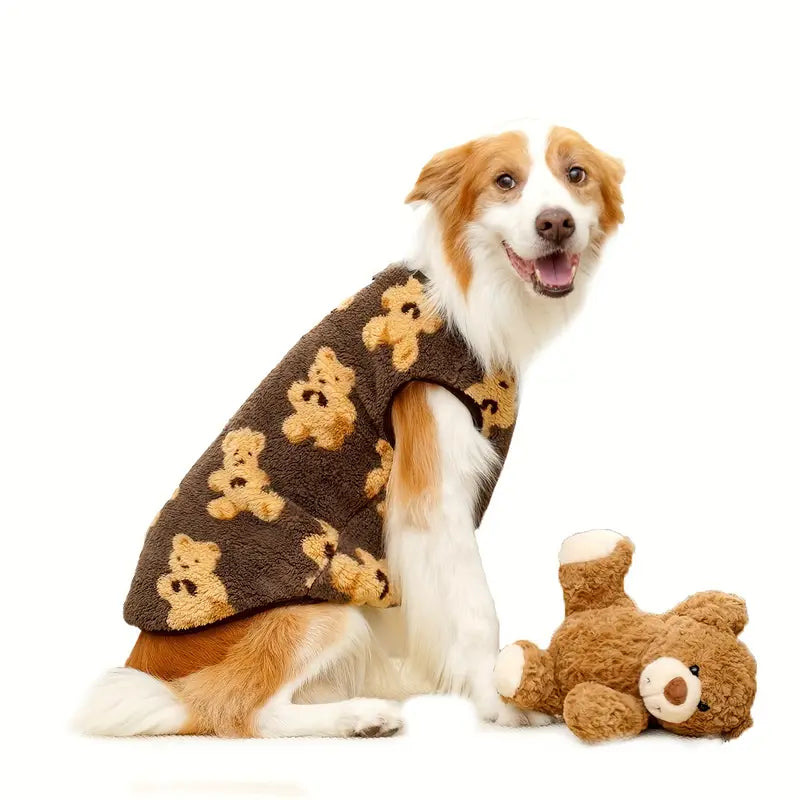 PawBear™ | Teddy Bear Fleece Dog Jacket
